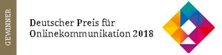 Deutscher Preis für Onlinekommunikation 2018 - Gewinner Gold